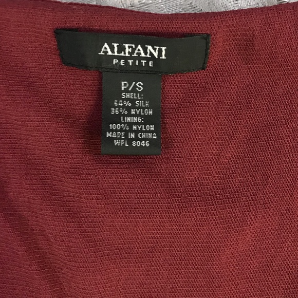 Alfani Silk Blend lined Shirt Size Small - Picture 4 of 6